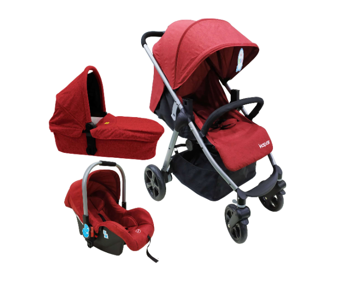 Mapair 115 -r 3 In 1 Easy Single Stroller for Babies - Red - Zoom Image