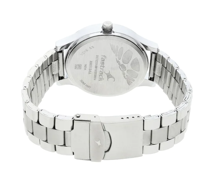 Fastrack 38051SM09 Stainless Steel Analog Watch for Men - Silver - Zoom Image 4