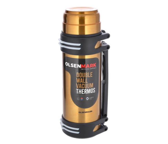 Olsenmark OMVF2501 3000ml Stainless Steel Vacuum Thermos - Black and Gold - Zoom Image 6