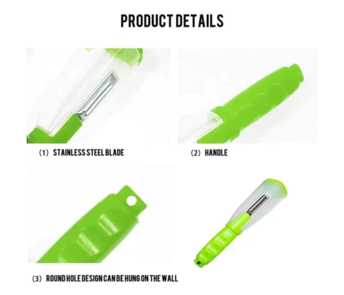 VP-44 Easy Slicer Vegetable Peeler with Container - Green - Zoom Image 5