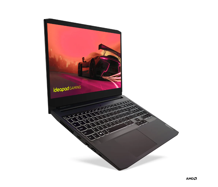 Lenovo 82K200NJPB Ideapad Gaming 3 15ACH6 15.6 Inch FHD AMD Ryzen 7 5800H Processor 16GB DDR4 RAM 512GB SSD 4GB Nvidia GeForce RTX 3050 Graphics DOS - Shadow Black - Zoom Image 2