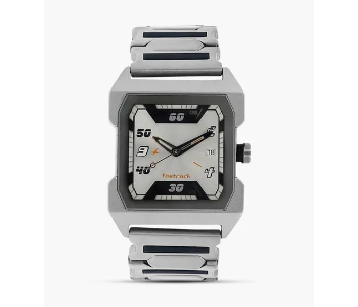 Fastrack NL1474SM01 Party Analog Watch for Men - Silver - Zoom Image 3