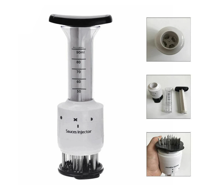 Galaxy Professional Steak Meat Injector Multi Function Tenderizer Needle BBQ Flavor Marinade Sauces Syringe Kitchen Gadgets Meat Tools - Zoom Image 5