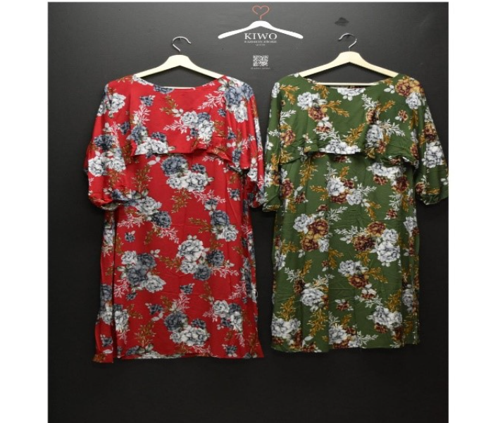 Kiwo Combo Pack of 2 Fashionable Floral Short For Women - Zoom Image