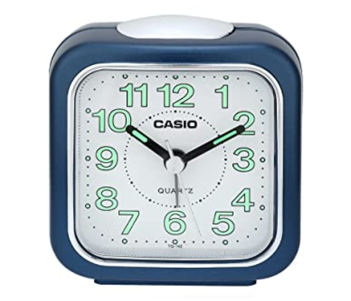 Casio TQ-142-2DF Abstract Analog Table Clock - Blue - Zoom Image 1