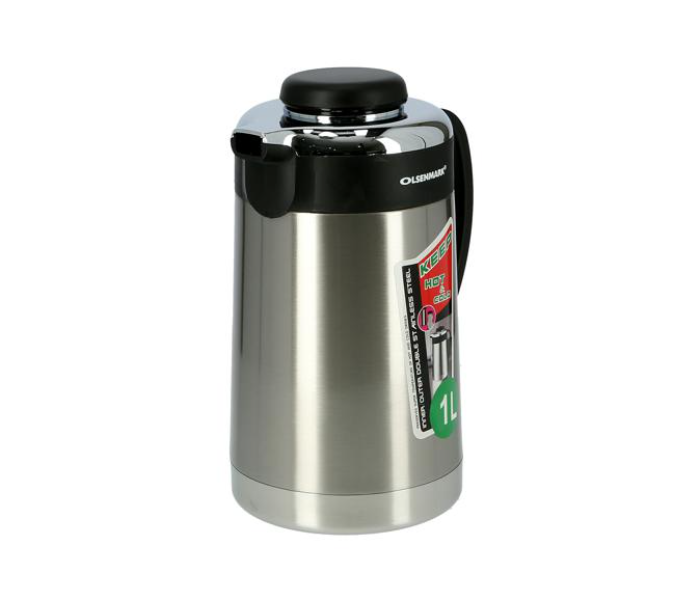 Olsenmark OMVF2014 1Litre Stainless Steel Vacuum Flask - Silver - Zoom Image 4