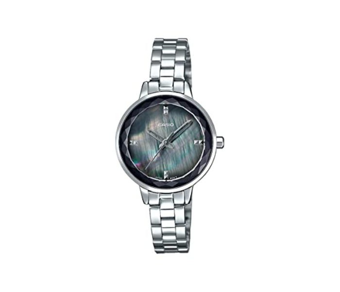 Casio LTP-E162D-1ADF Enticer Analog Watch for Women - Silver - Zoom Image 1