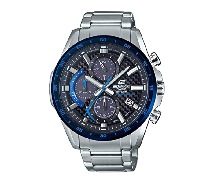 Casio EQS-900DB-2AVUDF Edifice Chronograph Analog Watch for Men - Silver - Zoom Image 1