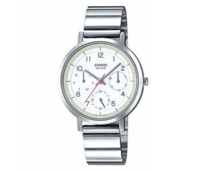 Casio LTP-E314D-7BVDF Stainless Steel Analog Watch for Women - Silver - Zoom Image