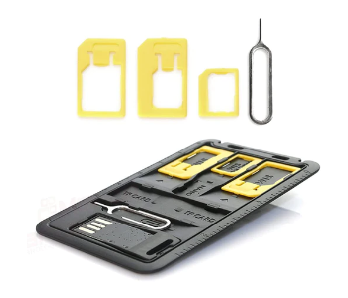 C11 8-in-1 SIM Card Tool and Holder - Black - Zoom Image 3