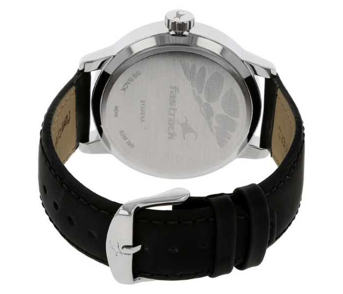 Fastrack 3159SL01 Motorheads Leather Analog Watch - Silver - Zoom Image 4