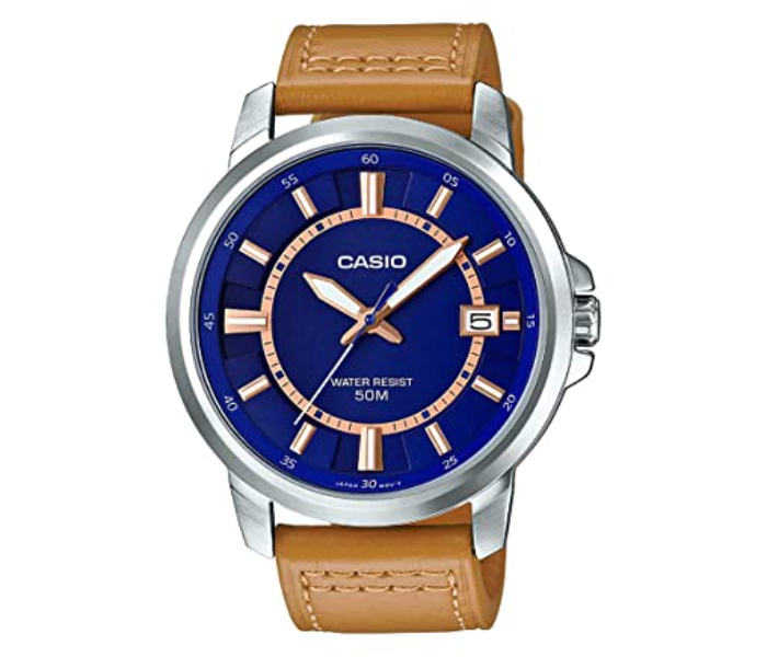 Casio MTP-E130L-2A2VDF Enticer Analog Watch for Men - Brown - Zoom Image 1