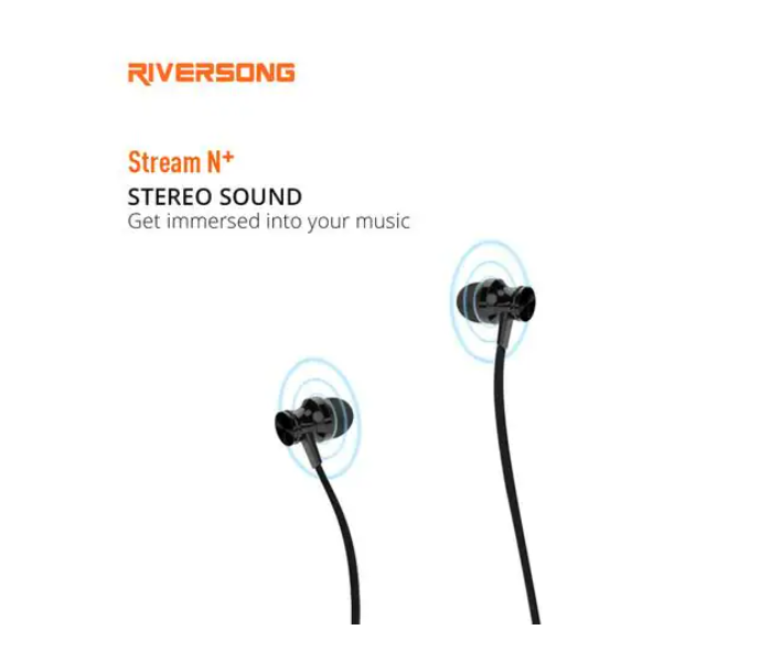 Riversong EA165 Stream N+ Earphone - Black - Zoom Image 2