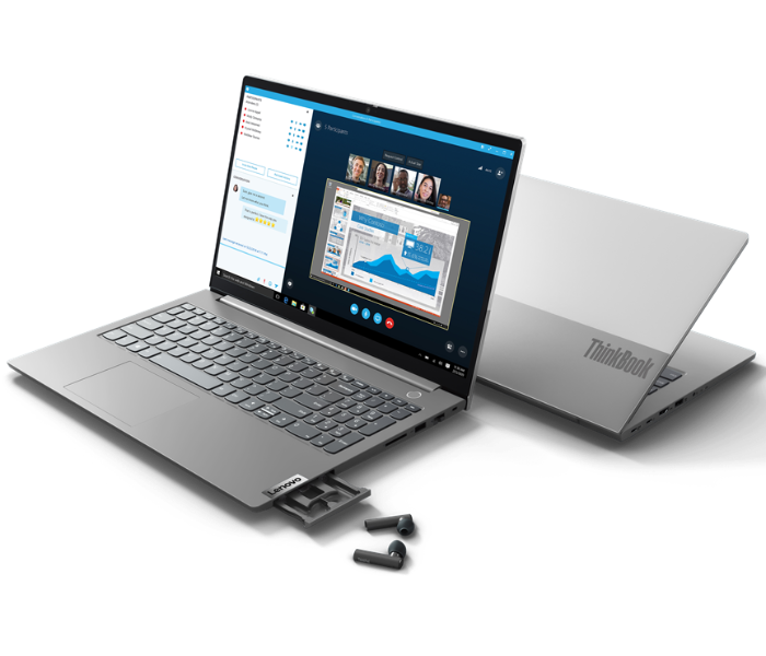 Lenovo THINKBOOK 15-G2- 20VE00DNAX 15.6 Inch FHD Intel Core i5-1135G7 Processor 8GB DDR4 RAM 1TB HDD Integrated Intel Iris Xe Graphics - Silver - Zoom Image 7