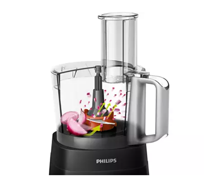 Philips HR7302/90 750 Watts 5000 Series Food Processor - Black and Silver - Zoom Image 2