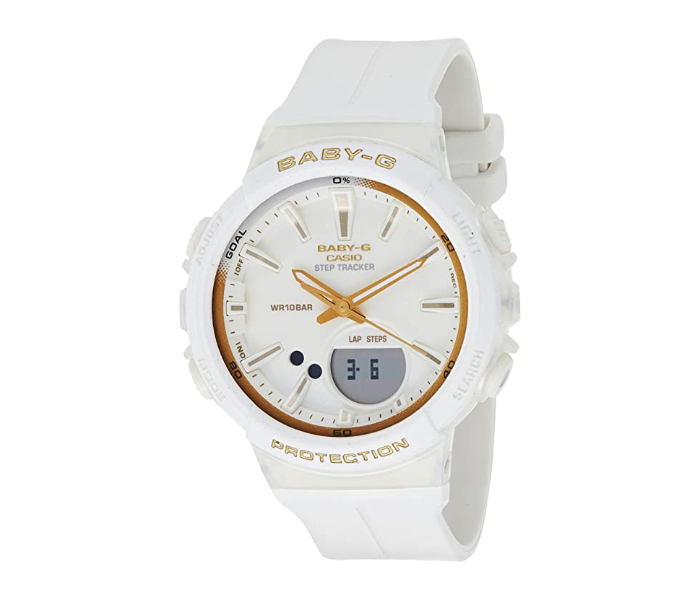 Casio BGS-100GS-7ADR Baby G Automatic Analog-Digital Watch for Women - White - Zoom Image 1