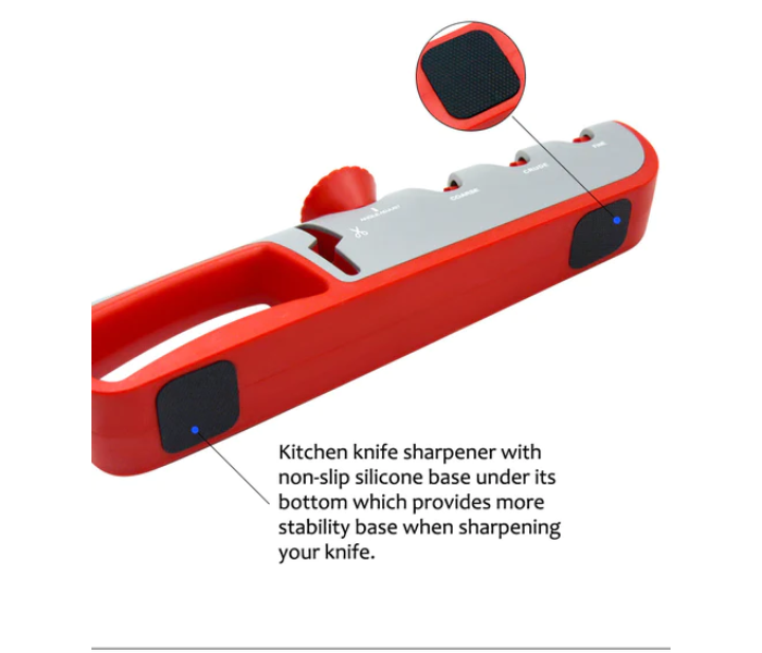 ZL-2019 Multifunctional Adjustable Knife Sharpener - Red and Black - Zoom Image 8