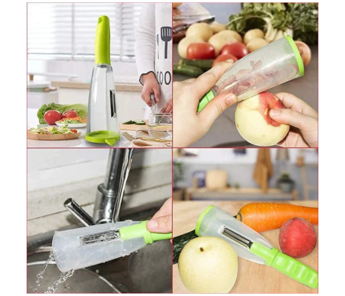 VP-44 Easy Slicer Vegetable Peeler with Container - Green - Zoom Image 7