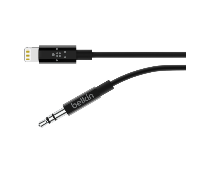 Belkin 3.5 mm Audio Cable With Lightning Connector - Black - Zoom Image 3