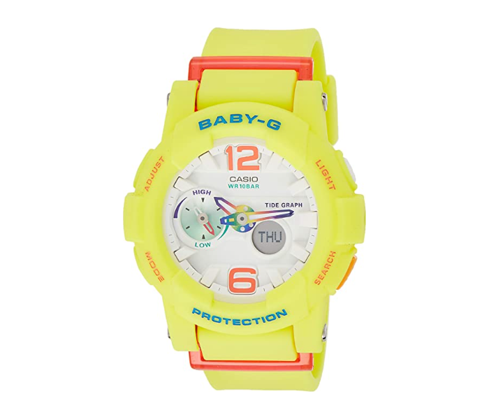 Casio BGA-180-9BDR Baby G Casual Analog-Digital Watch for Women - Yellow - Zoom Image 1