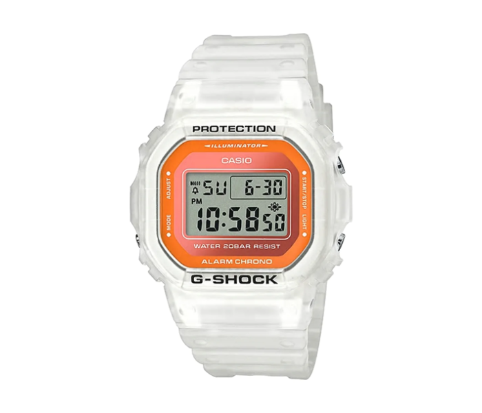 Casio DW-5600LS-7DR G-Shock Digital Watch for Men - White - Zoom Image