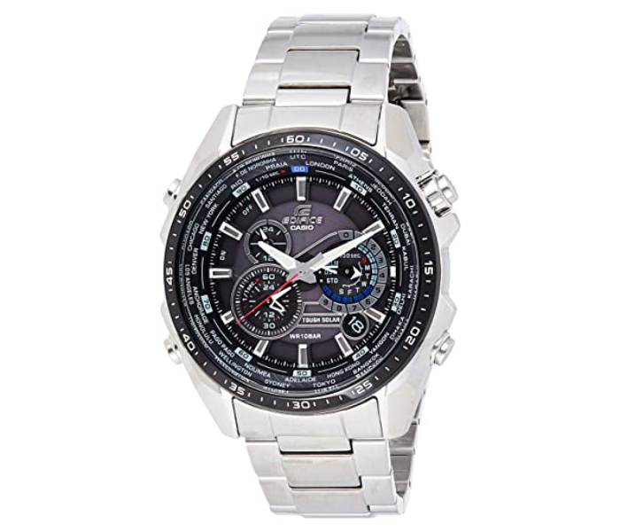 Casio EQS-500DB-1A1DR Edifice Analog Watch for Men - Silver - Zoom Image 1