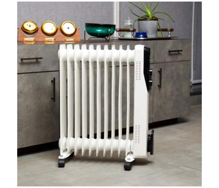 Olsenmark OMRH1843 2600 Watts 13 Fins Heating Oil Filled Radiator - White and Black - Zoom Image 5