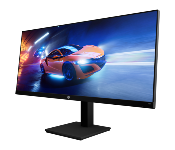 HP 2V7W6AS X34 34 Inch UWQHD Gaming Monitor - Black - Zoom Image 2