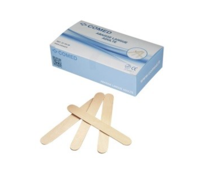 Pack of 100 Pieces Non Sterile Tongue Depressor - Zoom Image