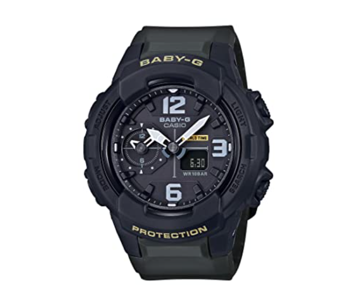 Casio BGA-230-3BDR Baby G Casual Analog-Digital Watch for Women - Black - Zoom Image 1