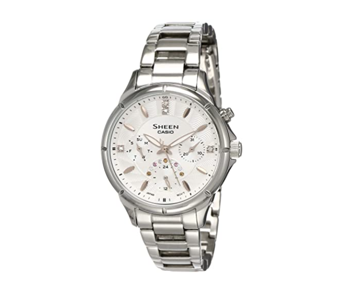 Casio SHE-3045L-7AUDR Sheen Analog Watch for Women - Silver - Zoom Image 1