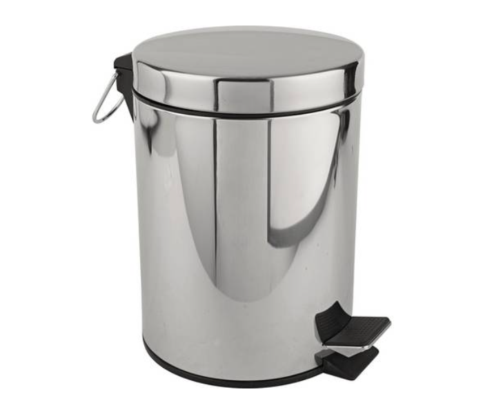 Stainless Steel Dust Bin 8 Litre - Silver - Zoom Image