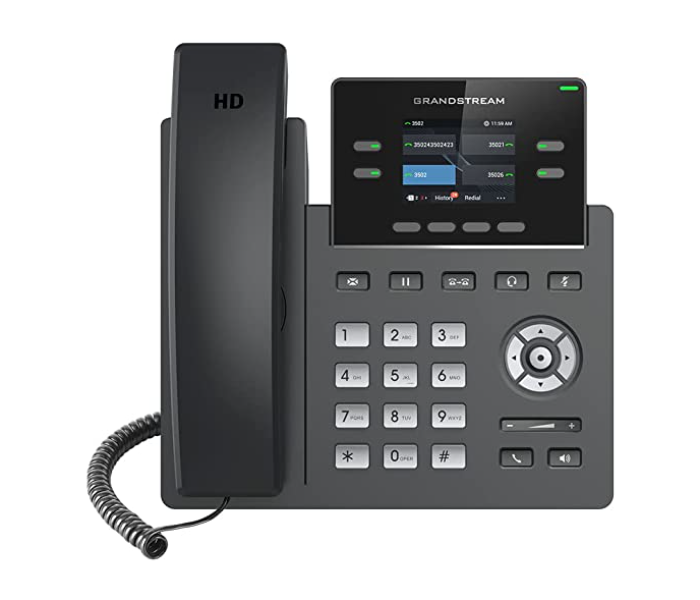 Grandstream GRP2612 4 Line Carrier-grade IP Phone - Grey - Zoom Image 1