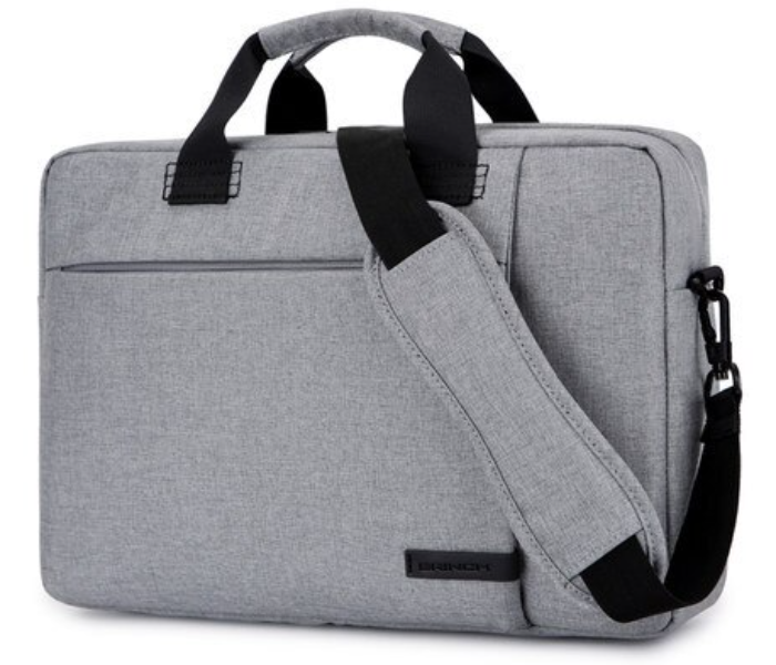 Brinch BW-223 13.3 Inch Stylish Fabric Laptop Shoulder Bag - Grey - Zoom Image 1