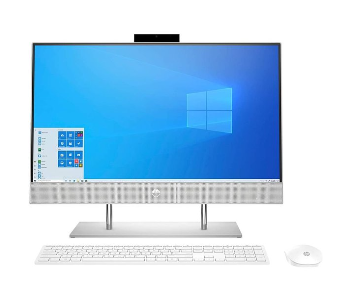 HP 3B4Z6EA All-in-One 24D-P1000 Desktop 23.8 Inch FHD Intel Core i7 1165G7 Processor 16GB DDR4 RAM 1TB HDD + 256GB SSD Intel Iris X Graphics Windows 10 Home - Silver - Zoom Image 1