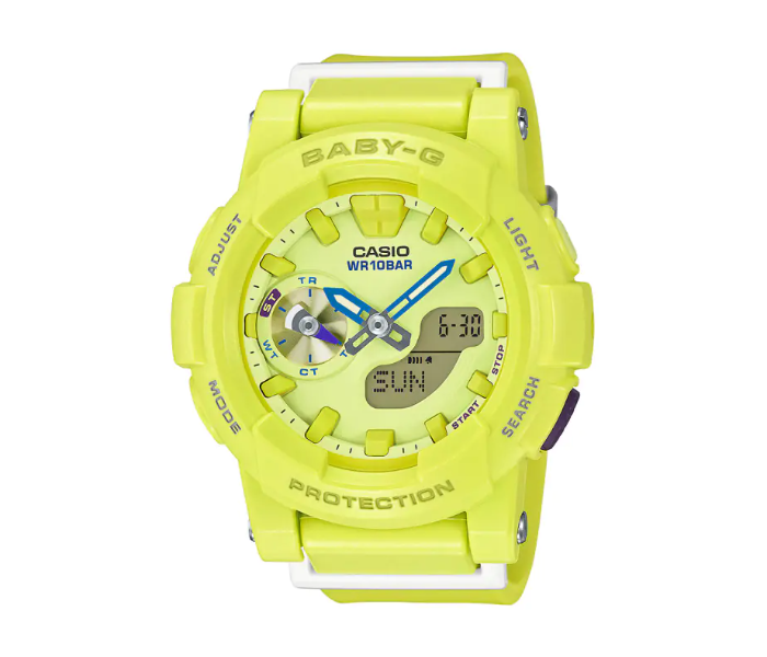 Casio BGA-185-9ADR Baby G Casual Analog-Digital Watch for Women - Yellow - Zoom Image