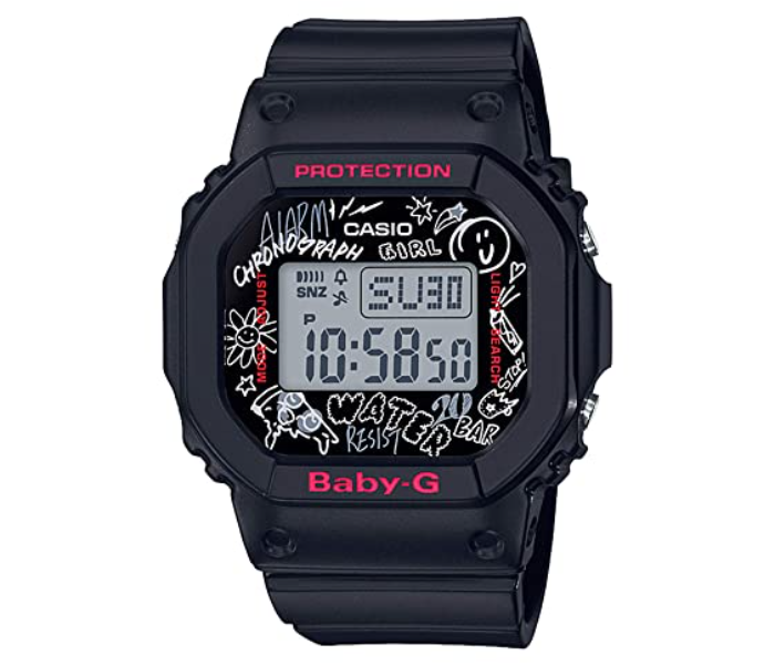 Casio BGD-560SK-1DR Baby G Casual Digital Watch for Women - Black - Zoom Image 1