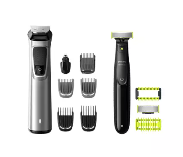 Philips MG9710/93 9000 Series 12-in-1 Face Hair and Body Multigroom - Black and Silver - Zoom Image 1