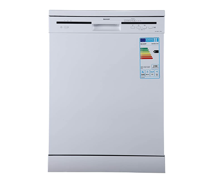 Sharp QW-MB612-WH3 6 Programme Dish Washer - White - Zoom Image 1