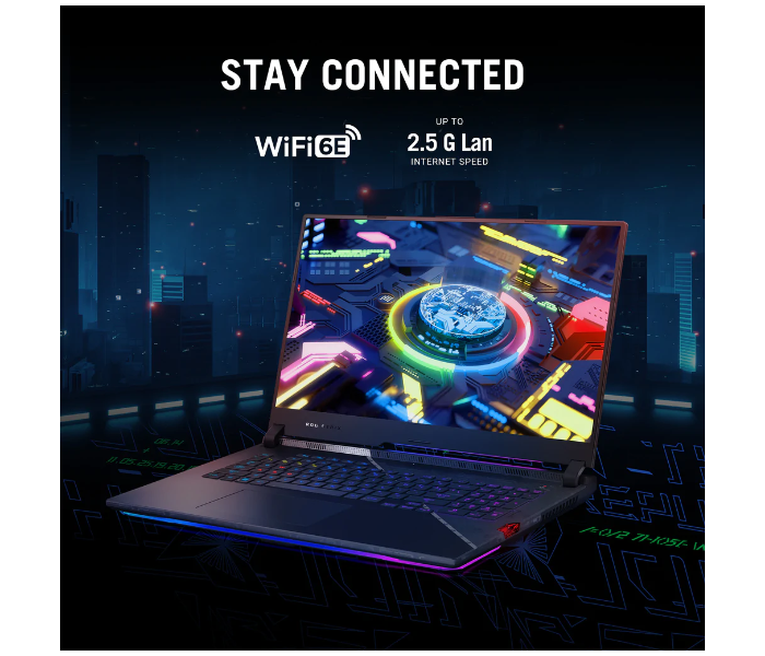 Asus ROG STRIX SCAR 17 G733CX-LL006W 17.3 Inch WQHD Intel Core i9 12900 HX Processor 32GB RAM 2TB SSD 16GB NVIDIA RTX 3080Ti Graphics Windows 11 Home - Black - Zoom Image 3