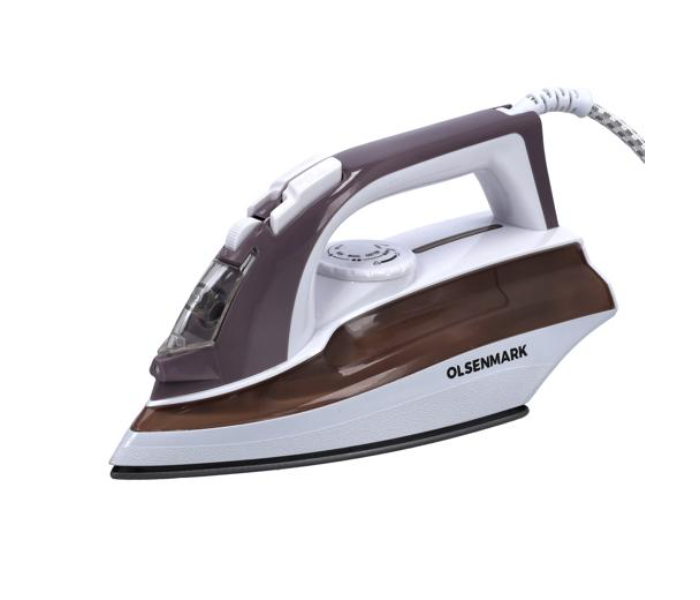 Olsenmark OMSI1828 1600 Watts Steam Iron - Brown and White - Zoom Image 1