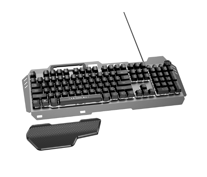 Hoco GM12 Wired Combo Pack of LED RGB Backlit Gaming Keyboard and Gaming Mouse - Black - Zoom Image 3