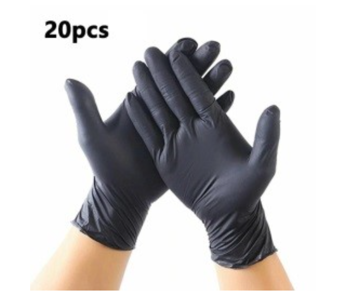 Pack of 100 Pieces Large Nitrile Gloves - Black - Zoom Image