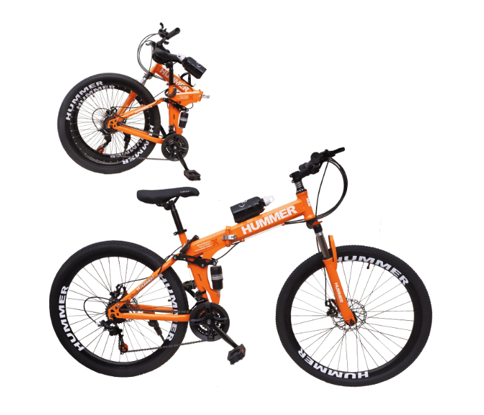 Hummer 23 -o Better Folding Wire Bicycle 26 inch Bicycle for Kids - Orange - Zoom Image