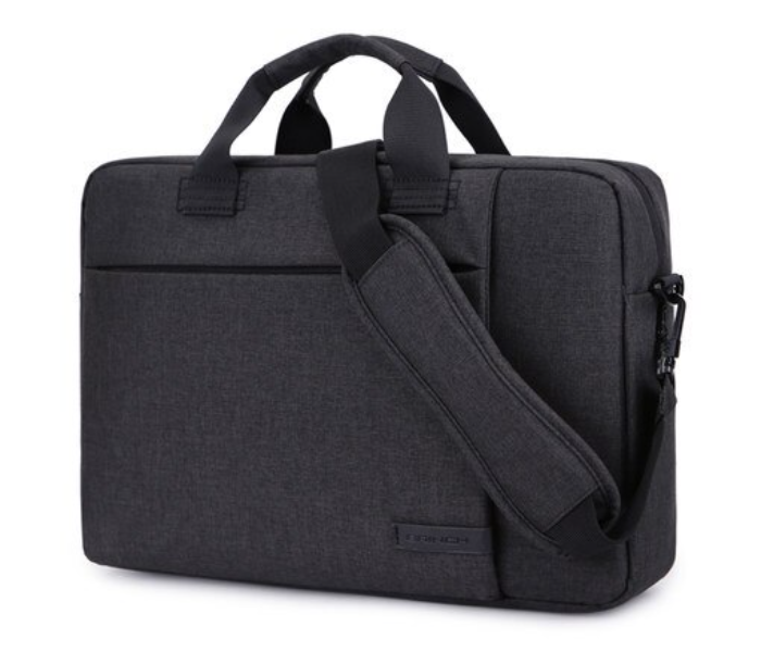 Brinch BW-223 13.3 Inch Stylish Fabric Laptop Shoulder Bag - Black - Zoom Image