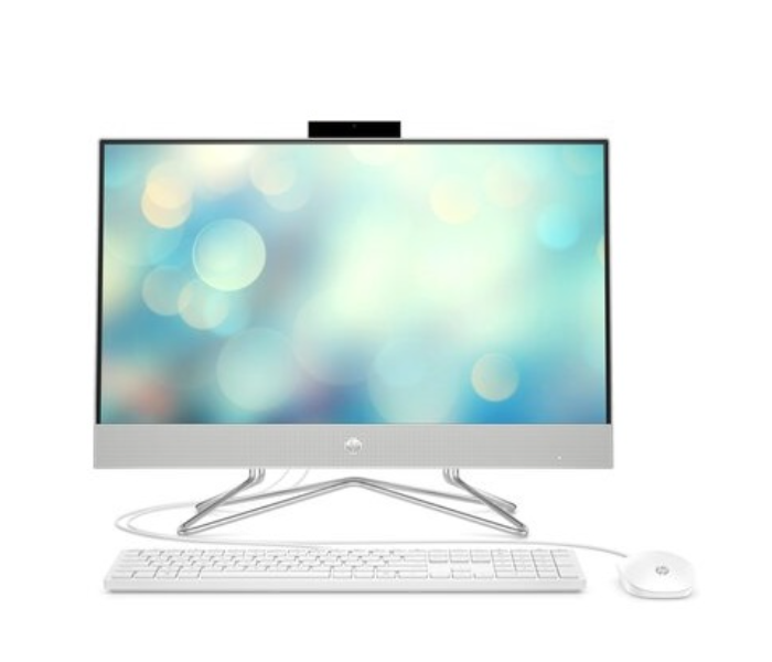 HP 4G1M3EA All-in-One PC 24-dp1023ne 23.8 Inch FHD Intel Core i7-1165G7 Processor 8GB DDR4 RAM 1TB HDD Integrated Intel Iris Xe Graphics DOS - Natural Silver - Zoom Image