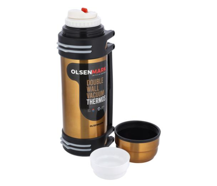 Olsenmark OMVF2499 2000ml Stainless Steel Vacuum Thermos - Black and Gold - Zoom Image 6