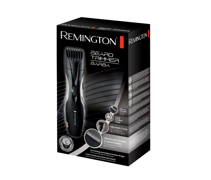 Remington MB320C Mustache and Beard Trimmer with Ceramic Coated Blades - Black - Zoom Image 2