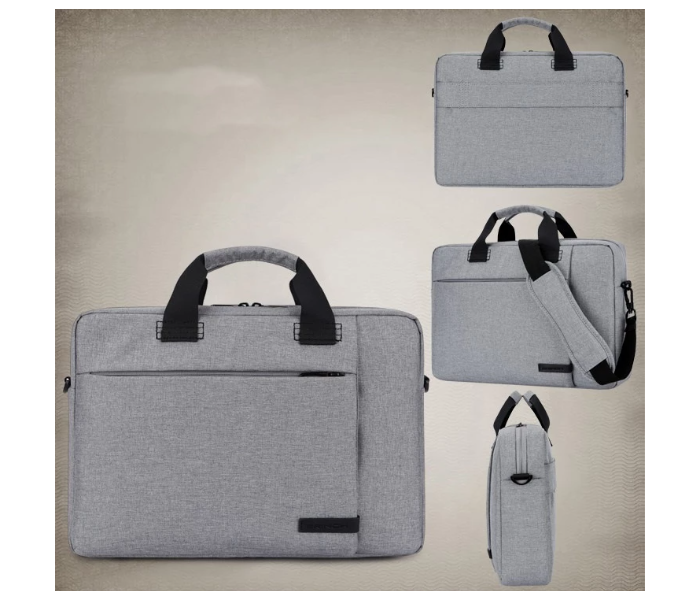 Brinch BW-223 13.3 Inch Stylish Fabric Laptop Shoulder Bag - Grey - Zoom Image 2