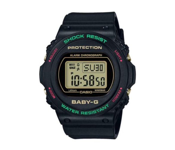 Casio BGD-570TH-1DR BABY-G Digital Watch for Women - Black - Zoom Image